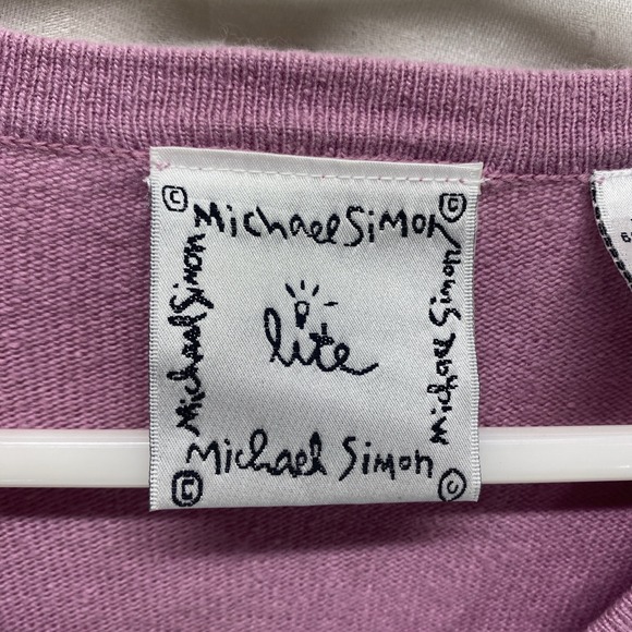 Michael Simon Lite Cardigan Embroidered Heels Purses Floral Silk Blend Size S - Picture 3 of 12